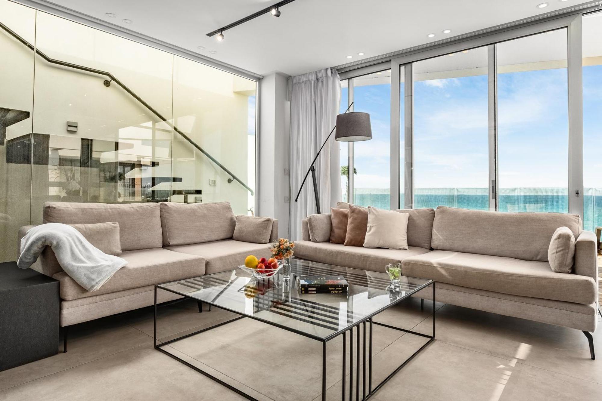 חיפה Penthouse 3Br + Roof Top + Parking - On The Beach מראה חיצוני תמונה