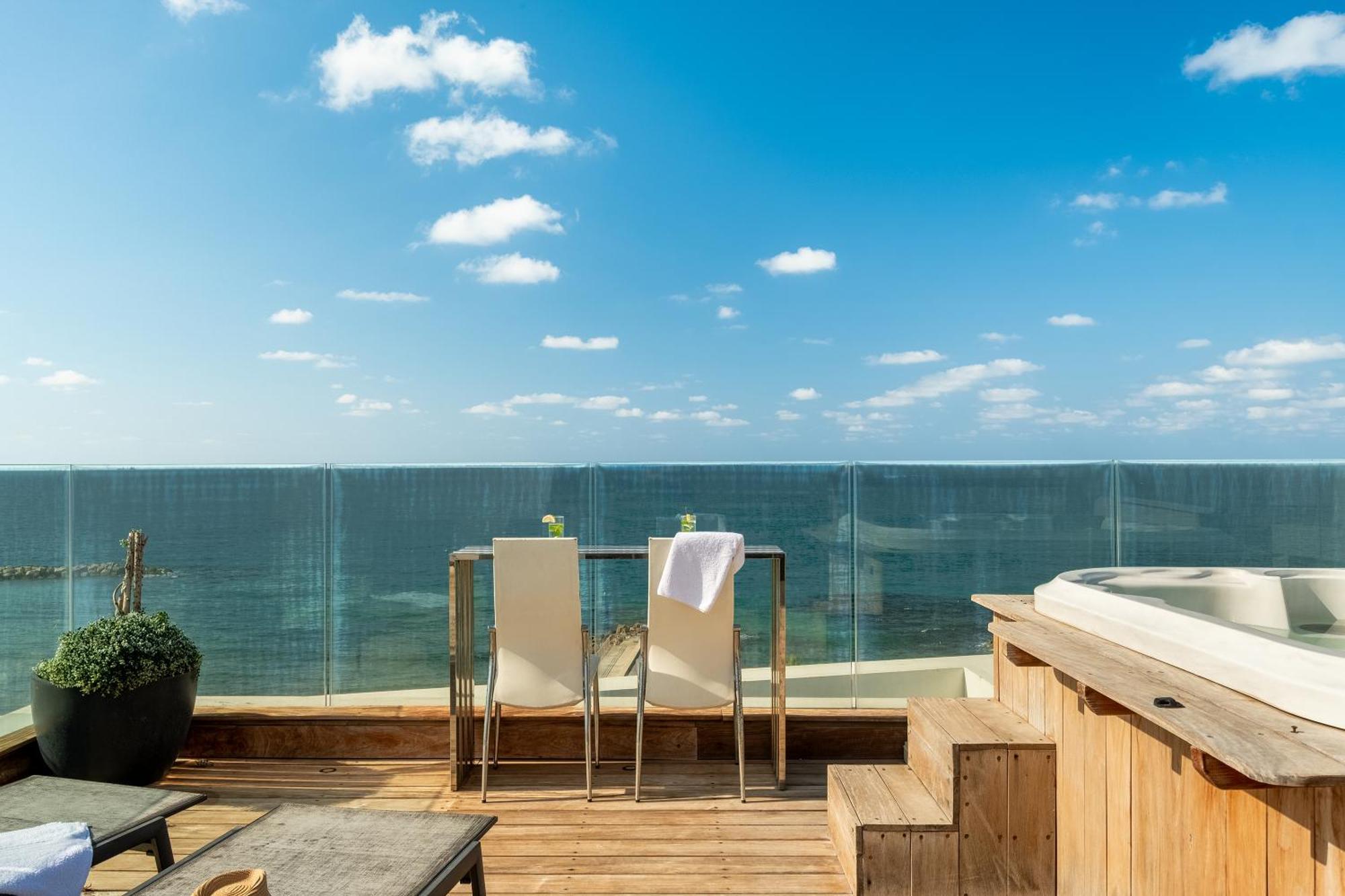 חיפה Penthouse 3Br + Roof Top + Parking - On The Beach מראה חיצוני תמונה