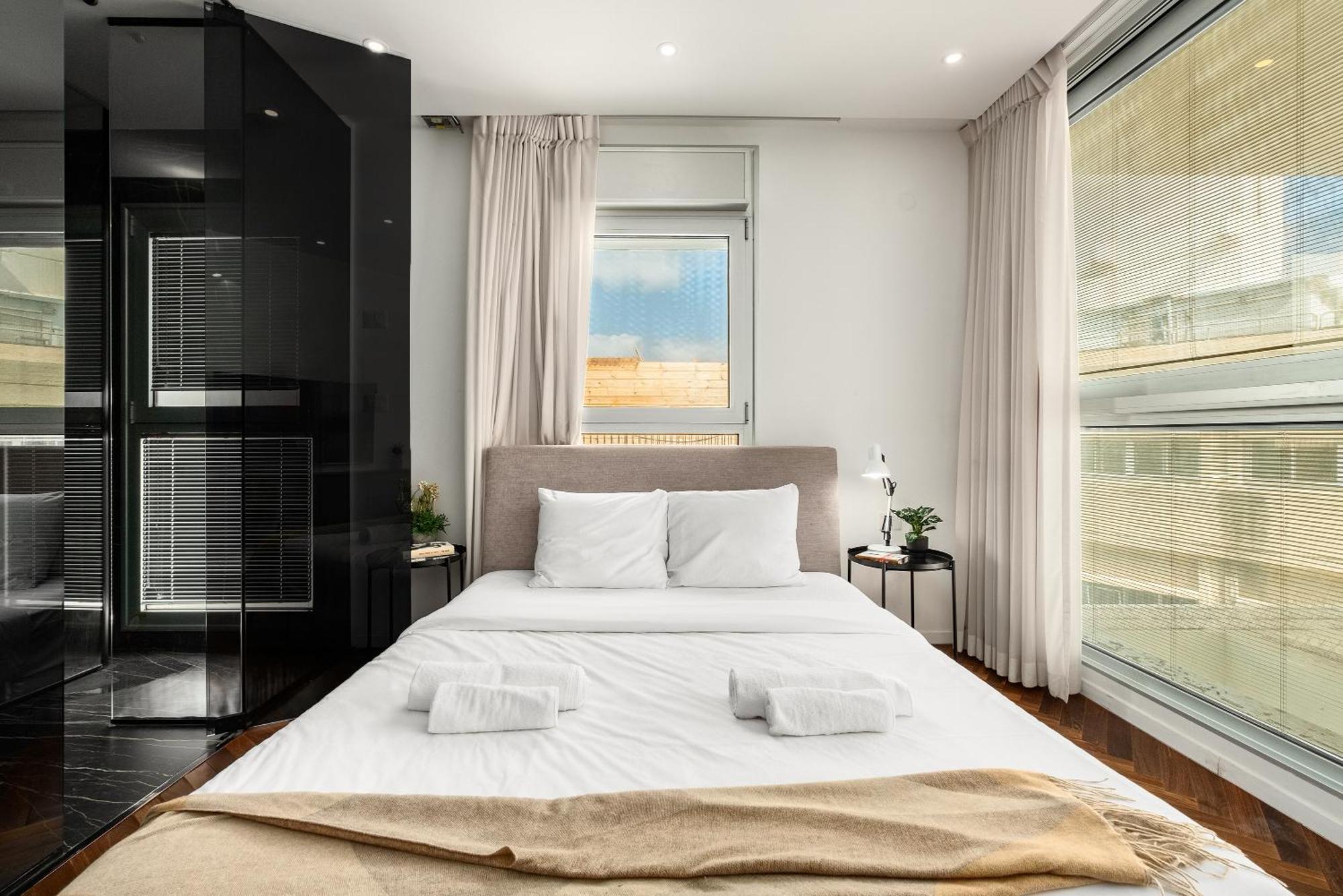 חיפה Penthouse 3Br + Roof Top + Parking - On The Beach מראה חיצוני תמונה