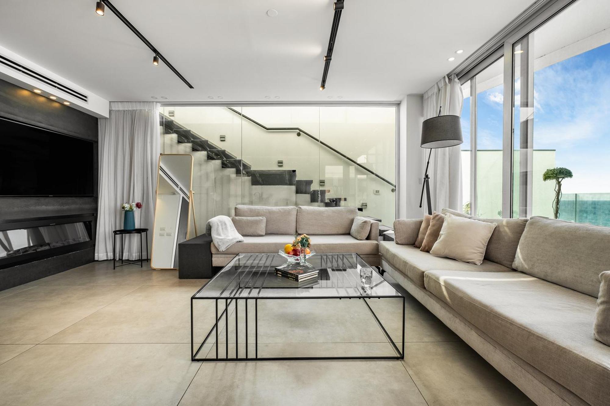 חיפה Penthouse 3Br + Roof Top + Parking - On The Beach מראה חיצוני תמונה